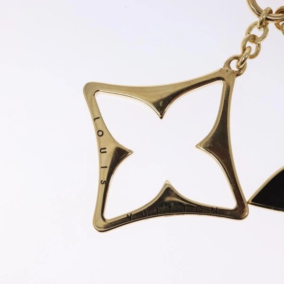LOUIS VUITTON Porte Cles Puzzle Charm metal Gold M65218 LV Auth 131845 - Picture 4 of 10